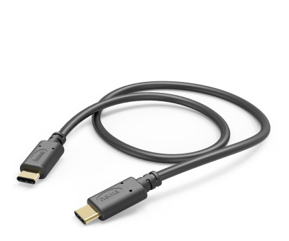 Kabel HAMA Kabel ładujący USB-C - USB-C 1,5m Czarny 201591